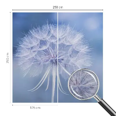 Wandtapete mit blauem Motiv