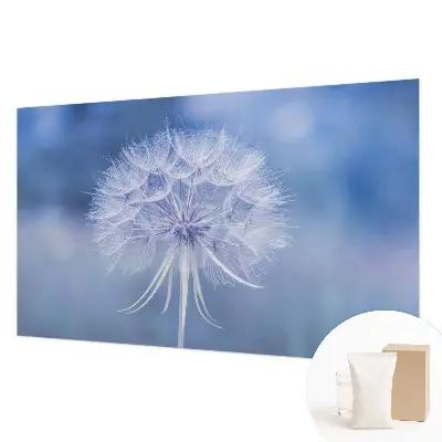 Wandtapete mit blauem Motiv