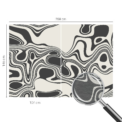 Vlies-Fototapete mit dynamischem Linienmotiv