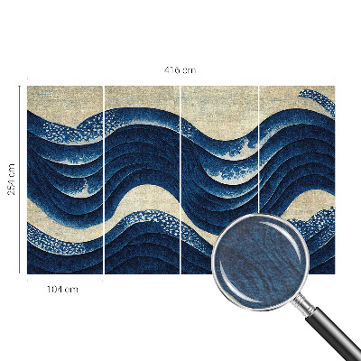 Fototapete fürs Schlafzimmer Ozeanische Formen