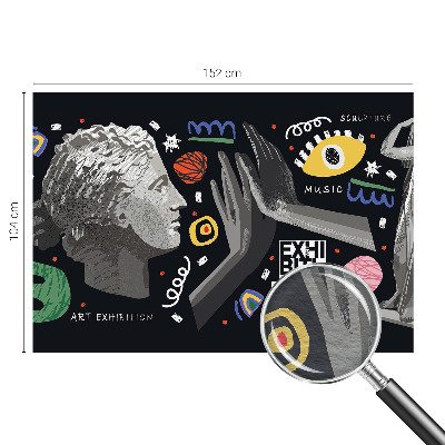 Fototapete aus Vlies Eine farbenfrohe Ausstellung