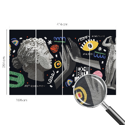 Fototapete aus Vlies Eine farbenfrohe Ausstellung