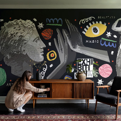 Fototapete aus Vlies Eine farbenfrohe Ausstellung