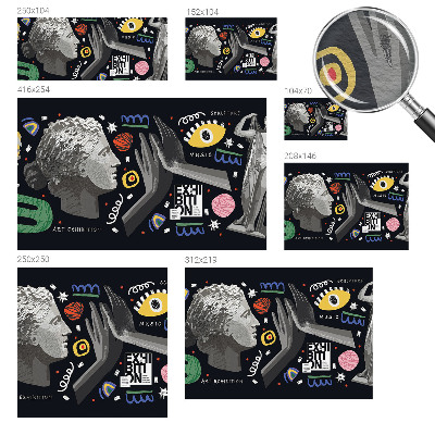 Fototapete aus Vlies Eine farbenfrohe Ausstellung