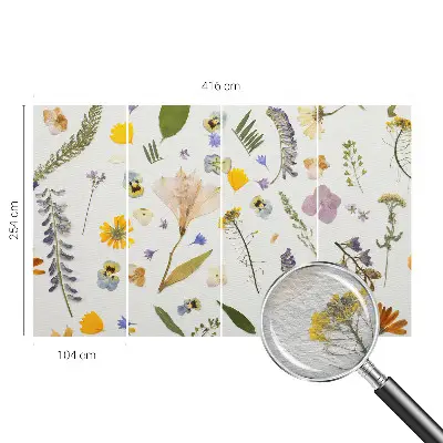 Vlies-Fototapete fürs Schlafzimmer mit Motiv Frühlingsblumen