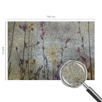 Vlies-Fototapete fürs Wohnzimmer mit Wildblumenmotiv