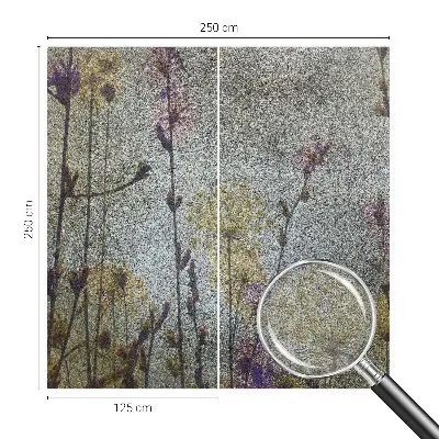 Vlies-Fototapete fürs Wohnzimmer mit Wildblumenmotiv
