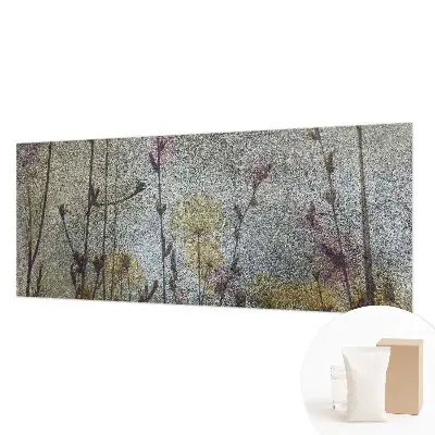 Vlies-Fototapete fürs Wohnzimmer mit Wildblumenmotiv