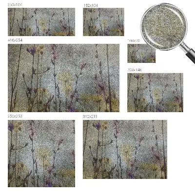 Vlies-Fototapete fürs Wohnzimmer mit Wildblumenmotiv