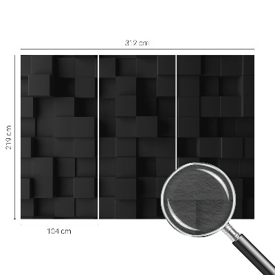 Vliestapete fürs Wohnzimmer Dreidimensionale Würfel