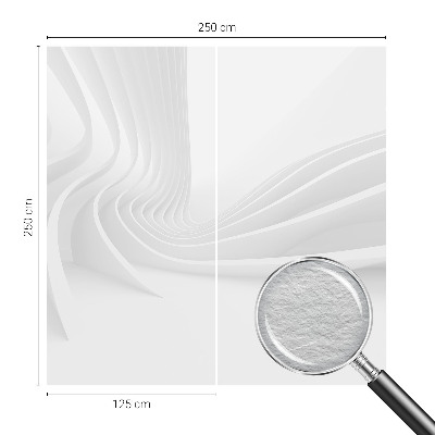 Bedruckte Vlies-Fototapete mit Motiv aus wellenförmigen Linien