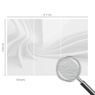 Bedruckte Vlies-Fototapete mit Motiv aus wellenförmigen Linien