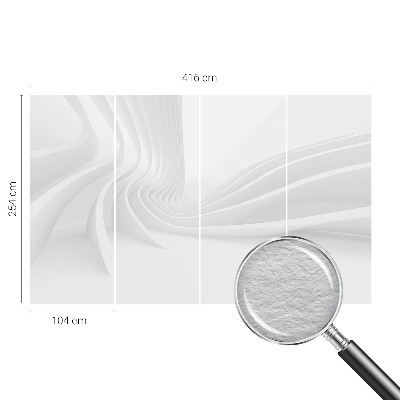 Bedruckte Vlies-Fototapete mit Motiv aus wellenförmigen Linien