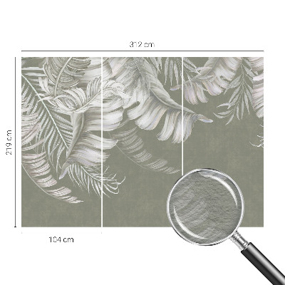 Motivtapete Zarte Blätter