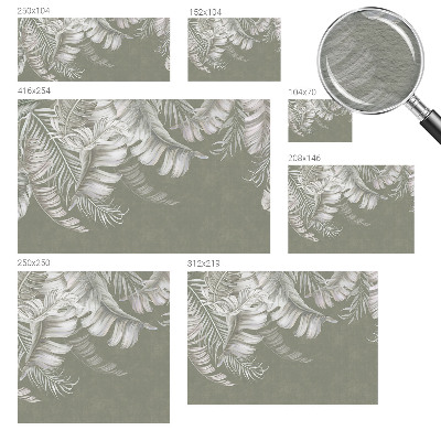 Motivtapete Zarte Blätter