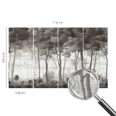 Bildtapete mit Waldmotiv