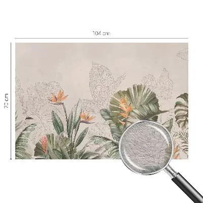 Fototapete nach Maß mit einem Motiv tropischer Blumen