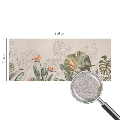 Fototapete nach Maß mit einem Motiv tropischer Blumen