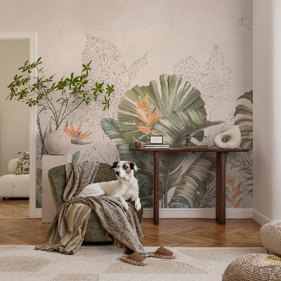 Fototapete nach Maß Tropische Blumen