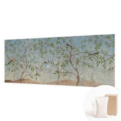 Fototapete fürs Wohnzimmer Vögel in den Bäumen