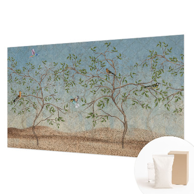 Fototapete fürs Wohnzimmer Vögel in den Bäumen