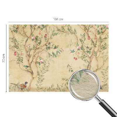 Vliestapete fürs Wohnzimmer Florale Akzente