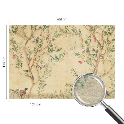 Vliestapete fürs Wohnzimmer Florale Akzente