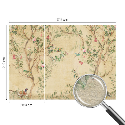 Vliestapete fürs Wohnzimmer Florale Akzente