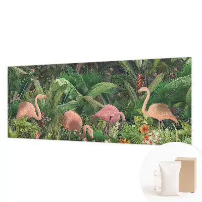 Vlies-Fototapete fürs Kinderzimmer mit rosa Flamingo-Motiv