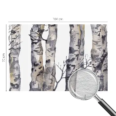 Dekorative Wand-Fototapete mit Motiv eines Espenwaldes