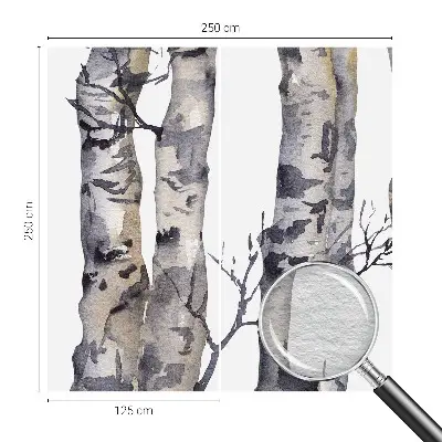 Dekorative Wand-Fototapete mit Motiv eines Espenwaldes