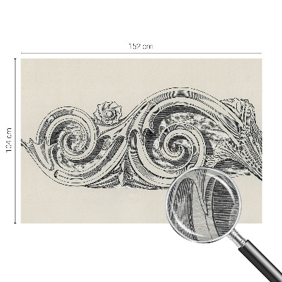 Wandtapete mit Pflanzenornament