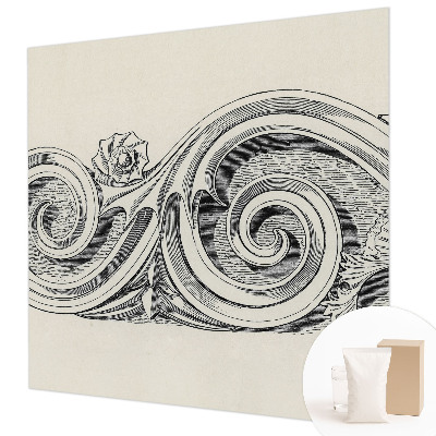 Wandtapete Pflanzenornament