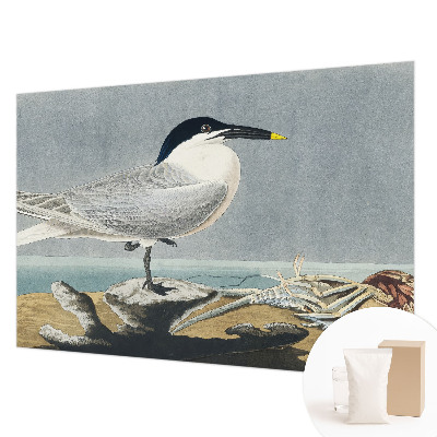 Fototapete fürs Schlafzimmer mit ornithologischem Motiv in elegantem Design