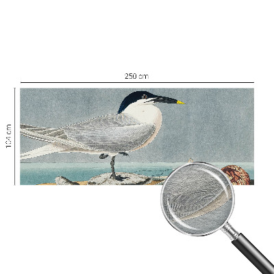 Fototapete fürs Schlafzimmer mit ornithologischem Motiv in elegantem Design
