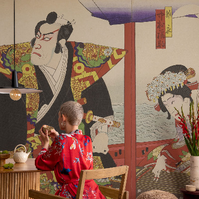 Vlies-Fototapete fürs Wohnzimmer mit Motiv eines japanischen Theaters