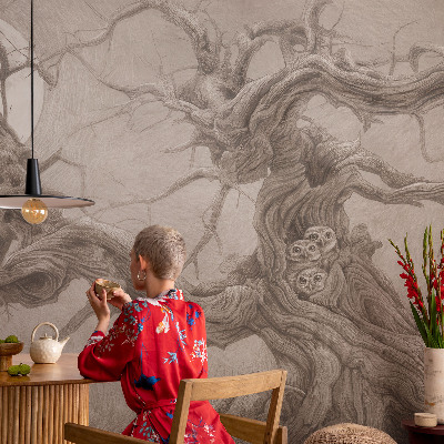 Vlies-Fototapete fürs Schlafzimmer Nachtvögel