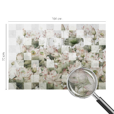 Vliestapete fürs Wohnzimmer Lotusmuster