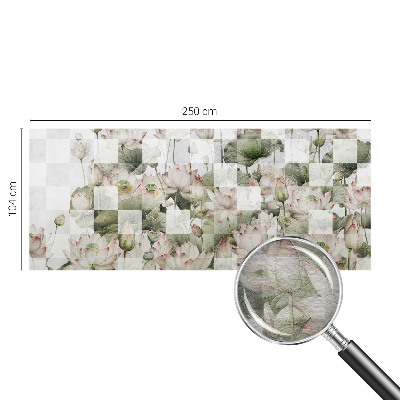 Vliestapete fürs Wohnzimmer Lotusmuster