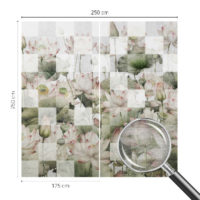 Vliestapete fürs Wohnzimmer Lotusmuster