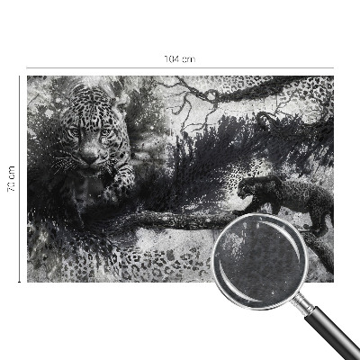 Bedruckte Vlies-Fototapete mit abstraktem Leopardenmuster