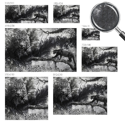 Bedruckte Vlies-Fototapete mit abstraktem Leopardenmuster