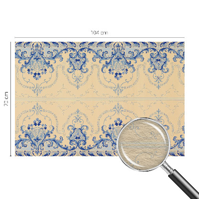 Motivtapete Blaue Ornamente