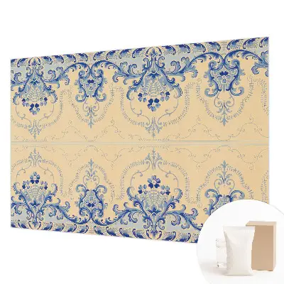 Motivtapete mit blauen Ornamenten