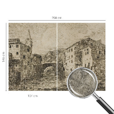 Wand-Fototapete Stadtpanorama