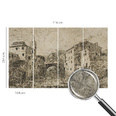 Wand-Fototapete Stadtpanorama