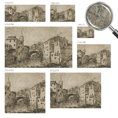 Wand-Fototapete Stadtpanorama