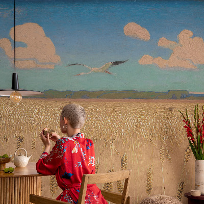 Wandtapete Weizenfeld