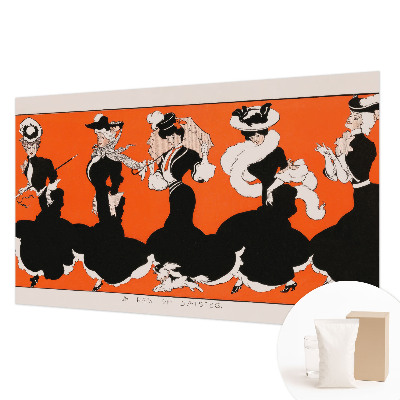 Dekorative Wand-Fototapete mit Damenbekleidung als Motiv