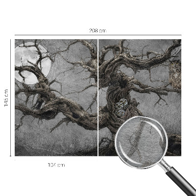 Fototapete fürs Wohnzimmer Geheimnisvolle Eule